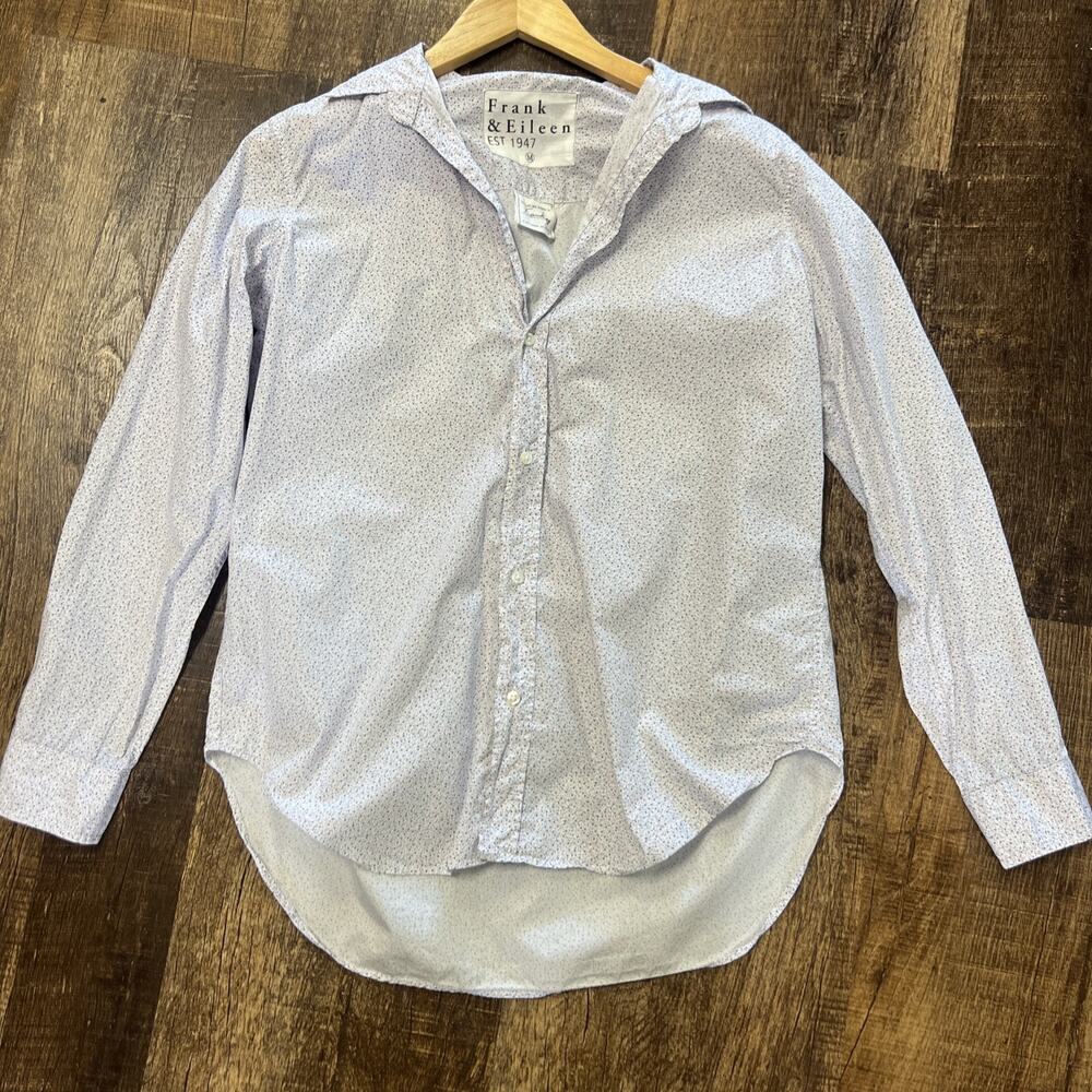 Frank & Eileen Frank Shirt Pink & Blue Medium Cotton
